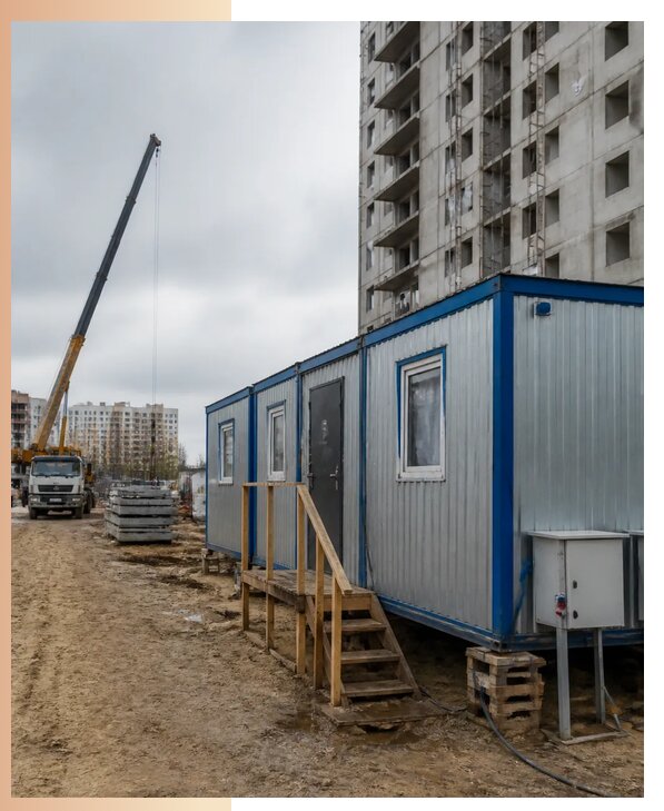Аренда строительных вагончиков для рабочих в Березниках